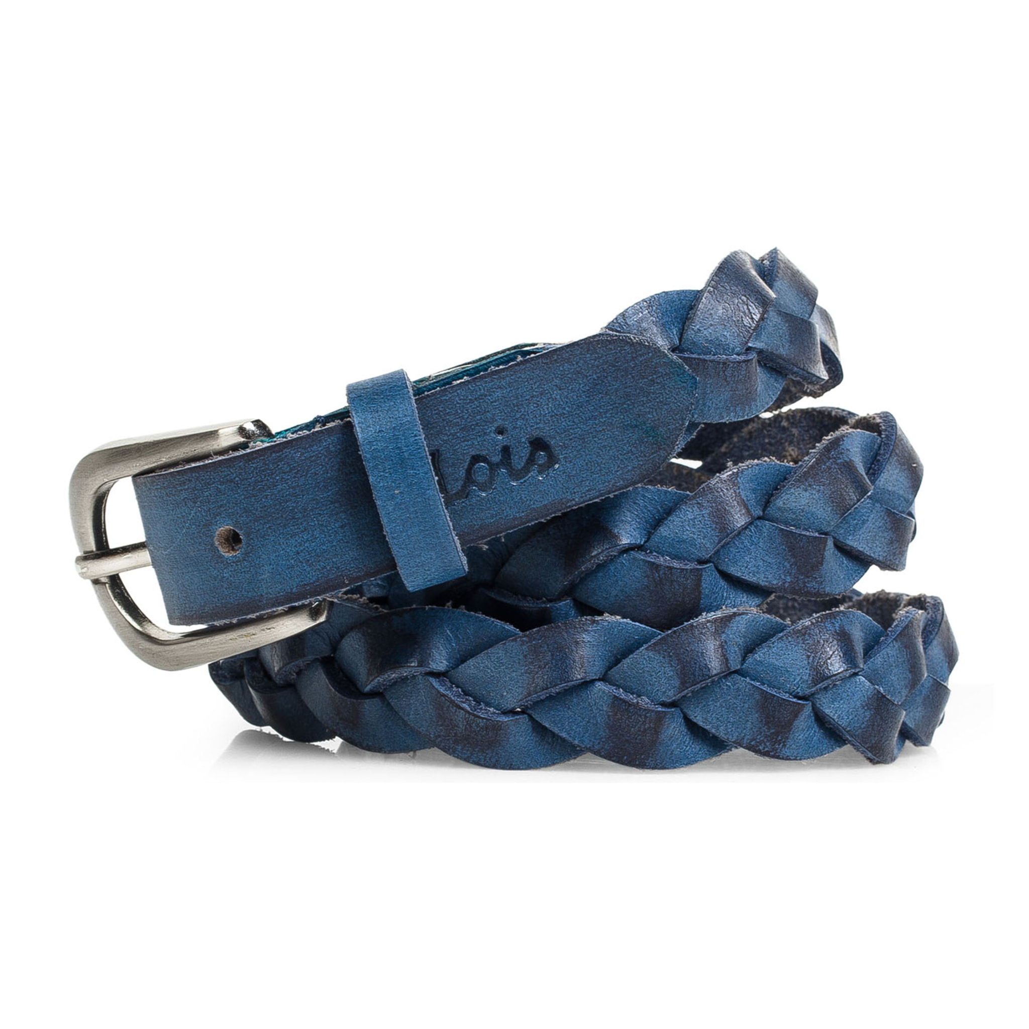 Cinturon Lois De Piel Azul 90