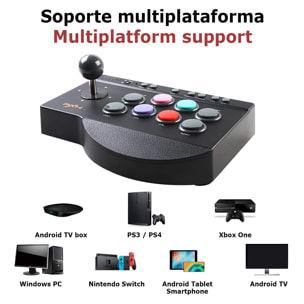 Joystick gaming arcade de control para PS3 / PS4 / Xbox One / PC / Android.