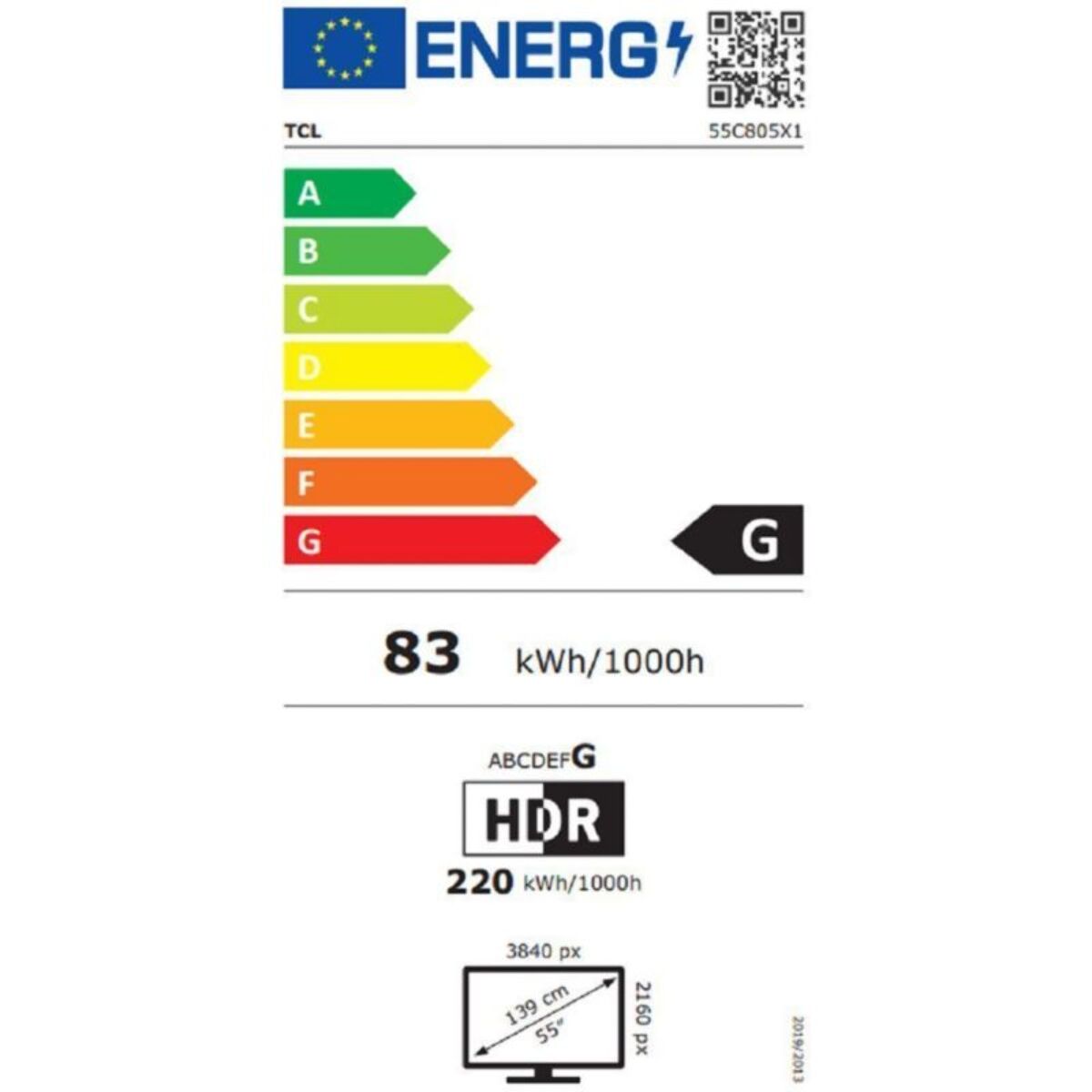TV QLED TCL Mini LED 55C805