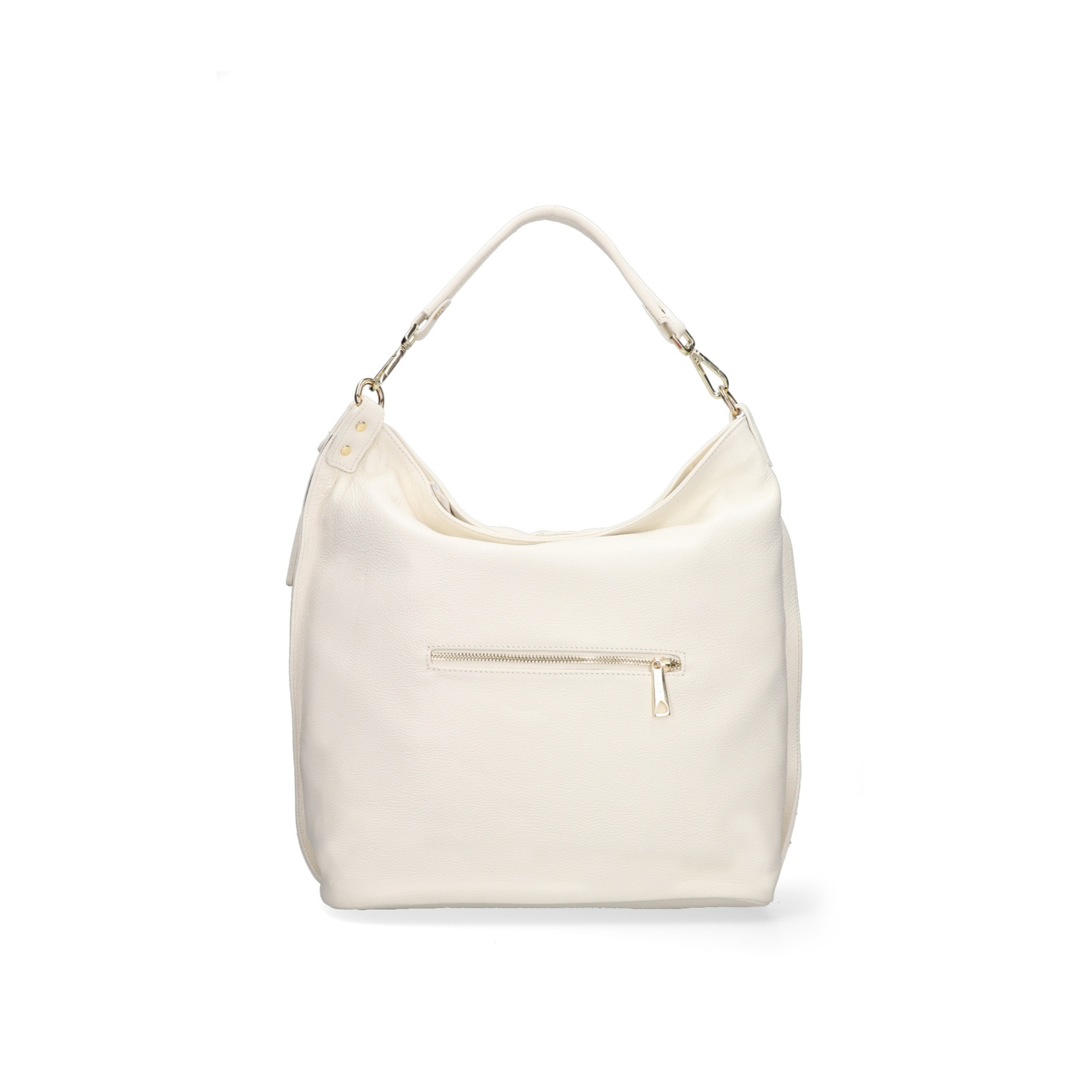 Borsa a spalla da donna Made in Italy - Modello Oriana Plus - 100% pelle - 36.0 x 40.0 x 12.0 cm