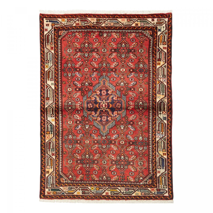 Tapis d'orient à motif oriental, noué main en laine, ELUMO