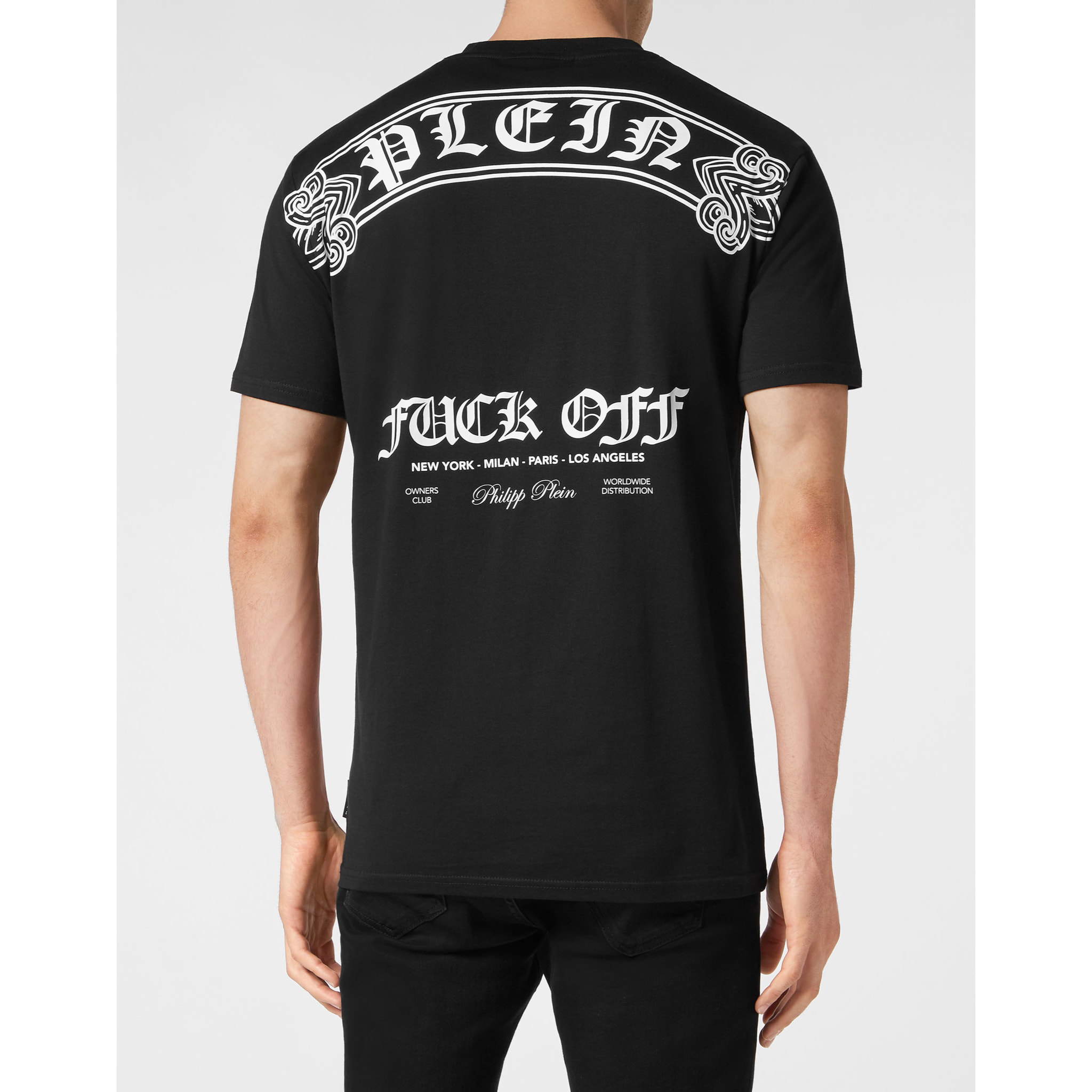 PHILIPP PLEIN Camiseta de cuello redondo y manga corta