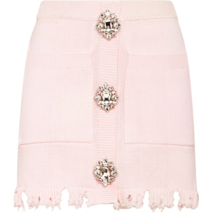 PHILIPP PLEIN Knit Short Skirt MONOGRAM