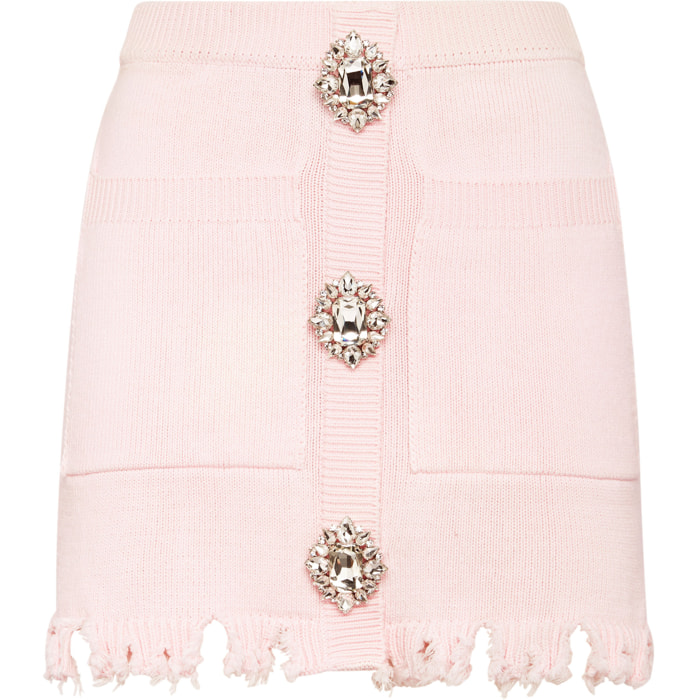 PHILIPP PLEIN Knit Short Skirt MONOGRAM