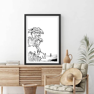 Poster shore break Affiche seule