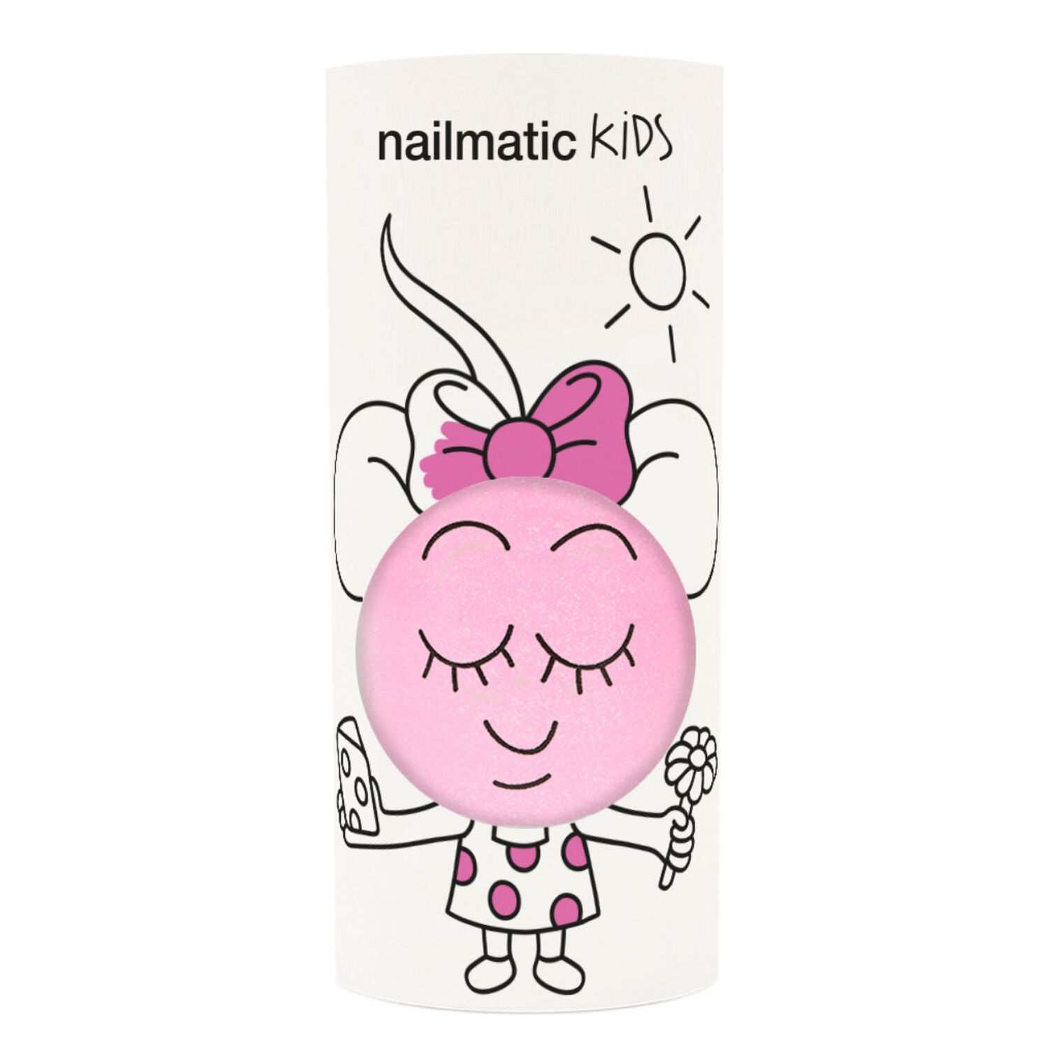 Dolly - Vernis Enfant Formulé à Base d'Eau - Rose Néon Nacré 8 ml