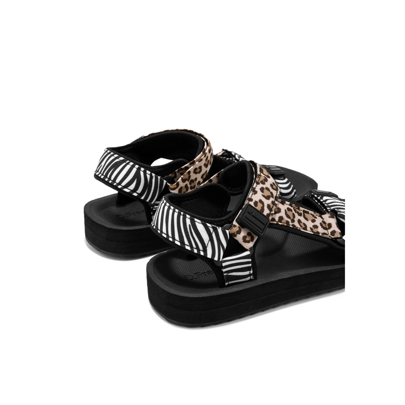 Sandalias De Mujer Forest Neo Animal / Negro D.Franklin