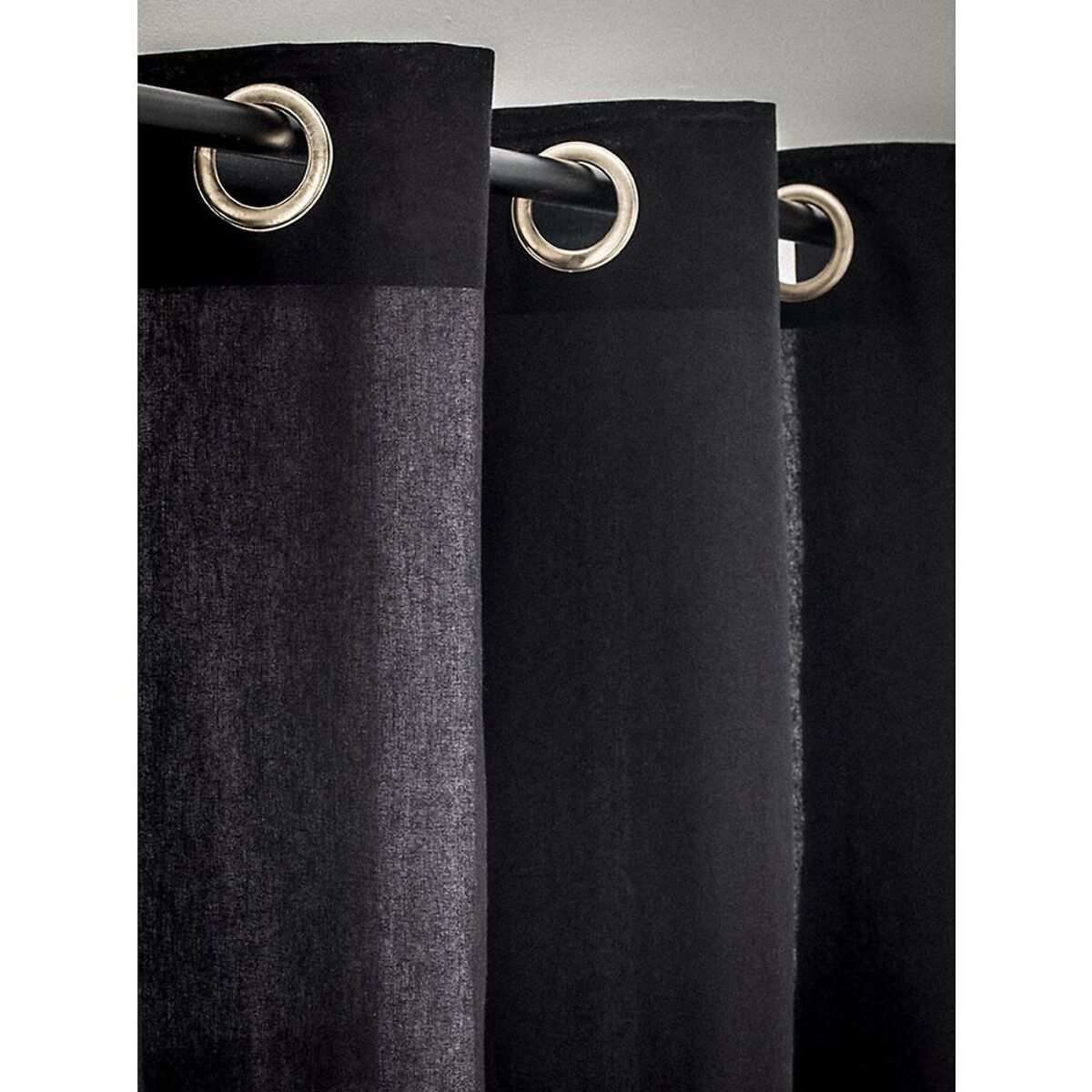 Rideau 100%coton Finition Avec Oeillets Gold