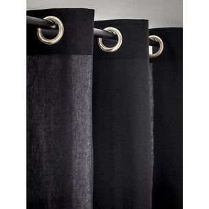 Rideau 100%coton Finition Avec Oeillets Gold