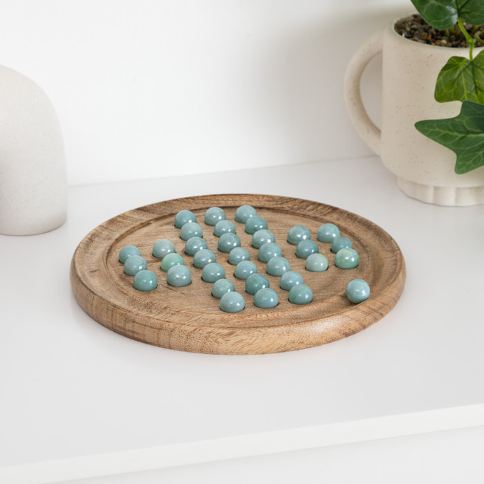 Jeu de solitaire Sayon D.22cm manguier