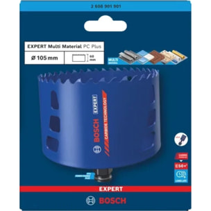 Scie trépan expert multi material powerchange plus - diam 105mm - BOSCH - 2608901901