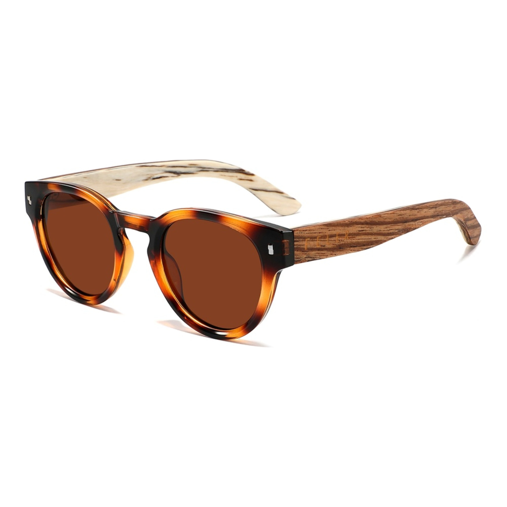 Gafas de Sol Feler 1561P-7 Polarizadas de Madera Unisex 47 mm