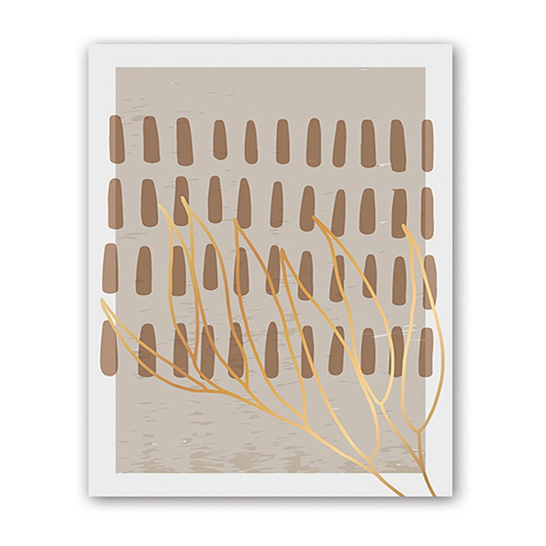 Tableau lisandre feuilles 40x50cm