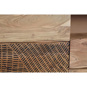 Aparador de Madera de Acacia Estilo Rústico Moderno