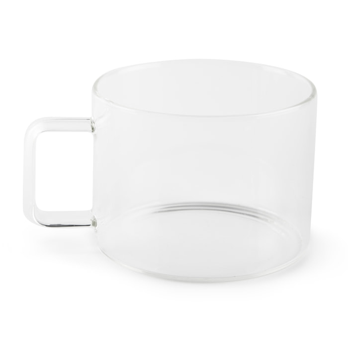 Set de 6 Grandes Tasses Excelsa – Essential, Verre Transparent