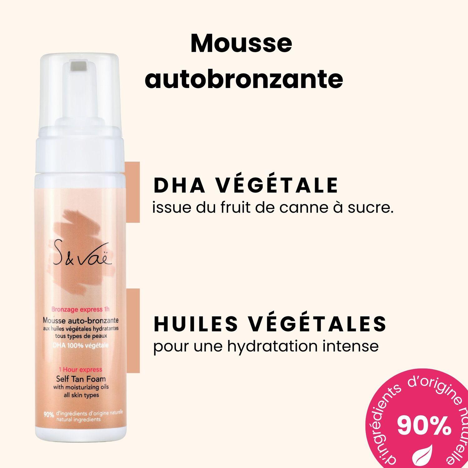 Mousse Autobronzante - Tous Types de Peau 150 ml
