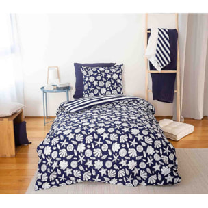 Parure Housse De Couette 3pcs 100% Coton 57 Fils Capri