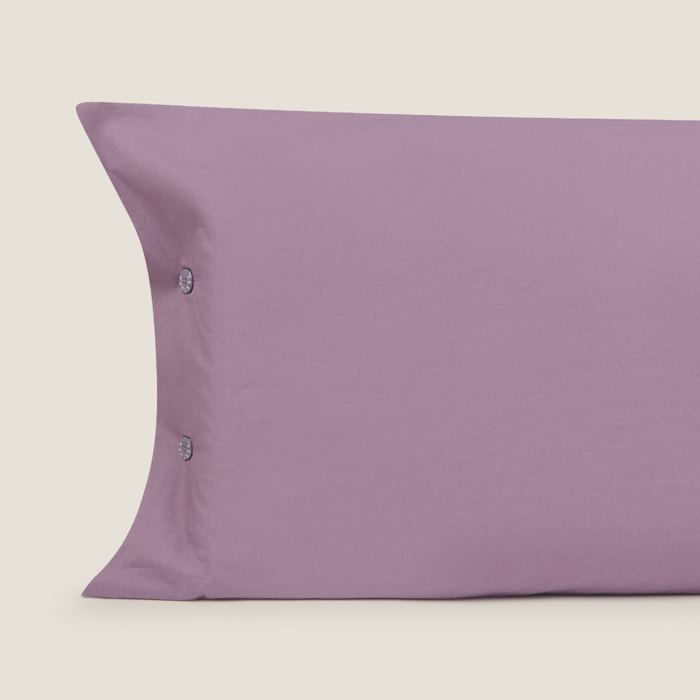 Funda de almohada algodón percal Best color lila malva 100% Algodón percal