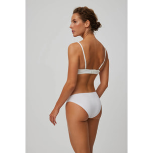 Confezione da 2 mini slip basico in cotone bianco