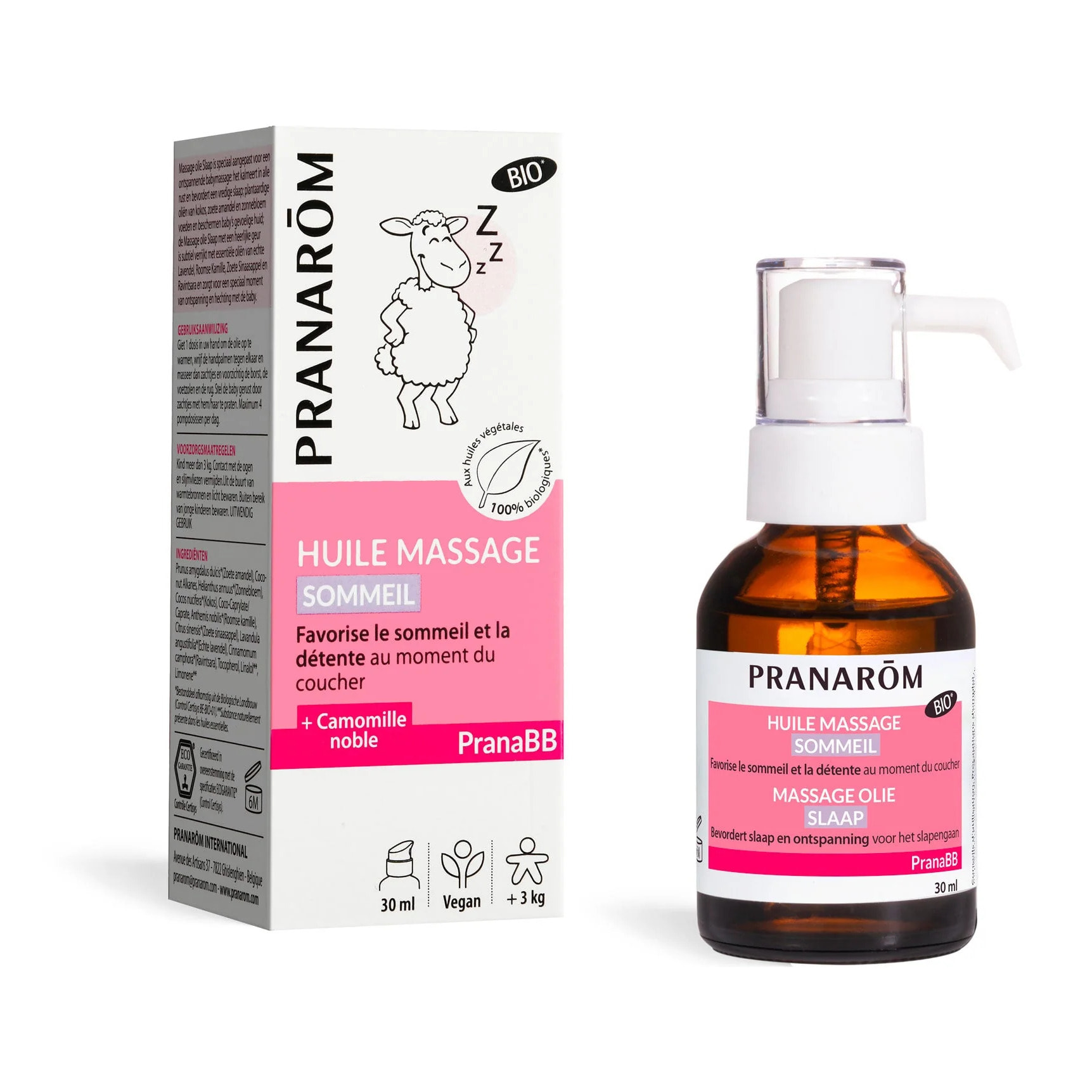 Pranarom - Huile de massage - Sommeil - Bio - 30 ml