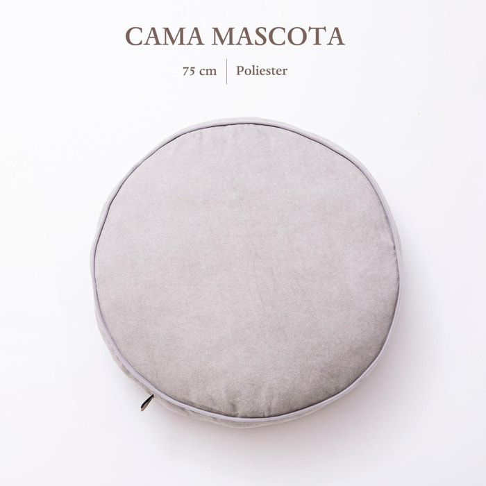 Cama mascota poliester gris scalpers home