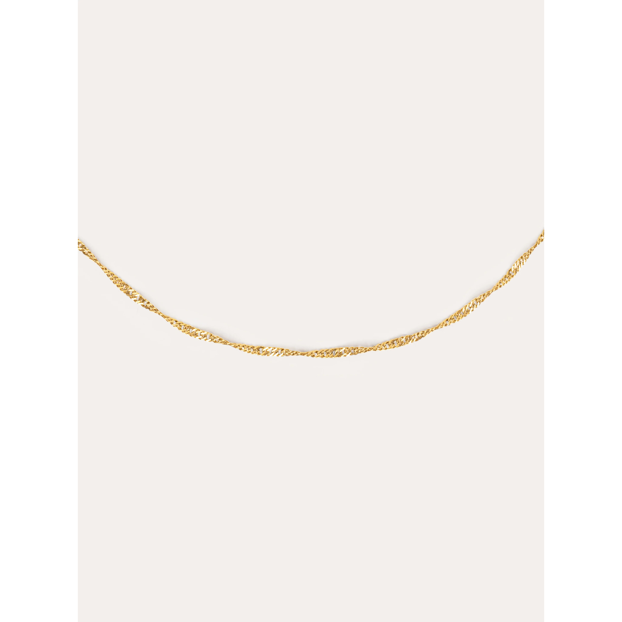 Collana Mini Twist in Acciaio Placcato Oro