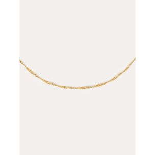 Collana Mini Twist in Acciaio Placcato Oro