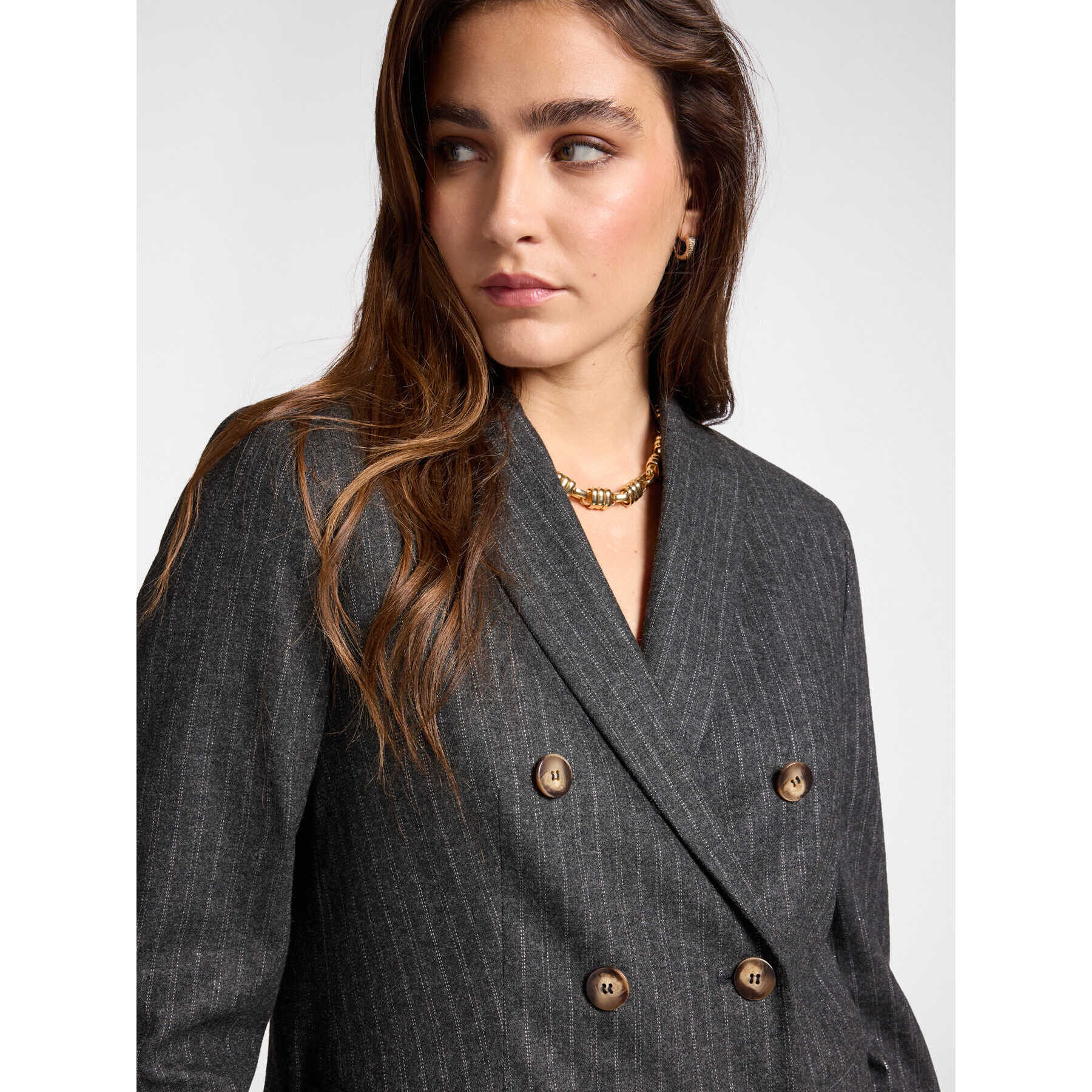 Elena Mirò - Blazer in flanella gessata - Grigio