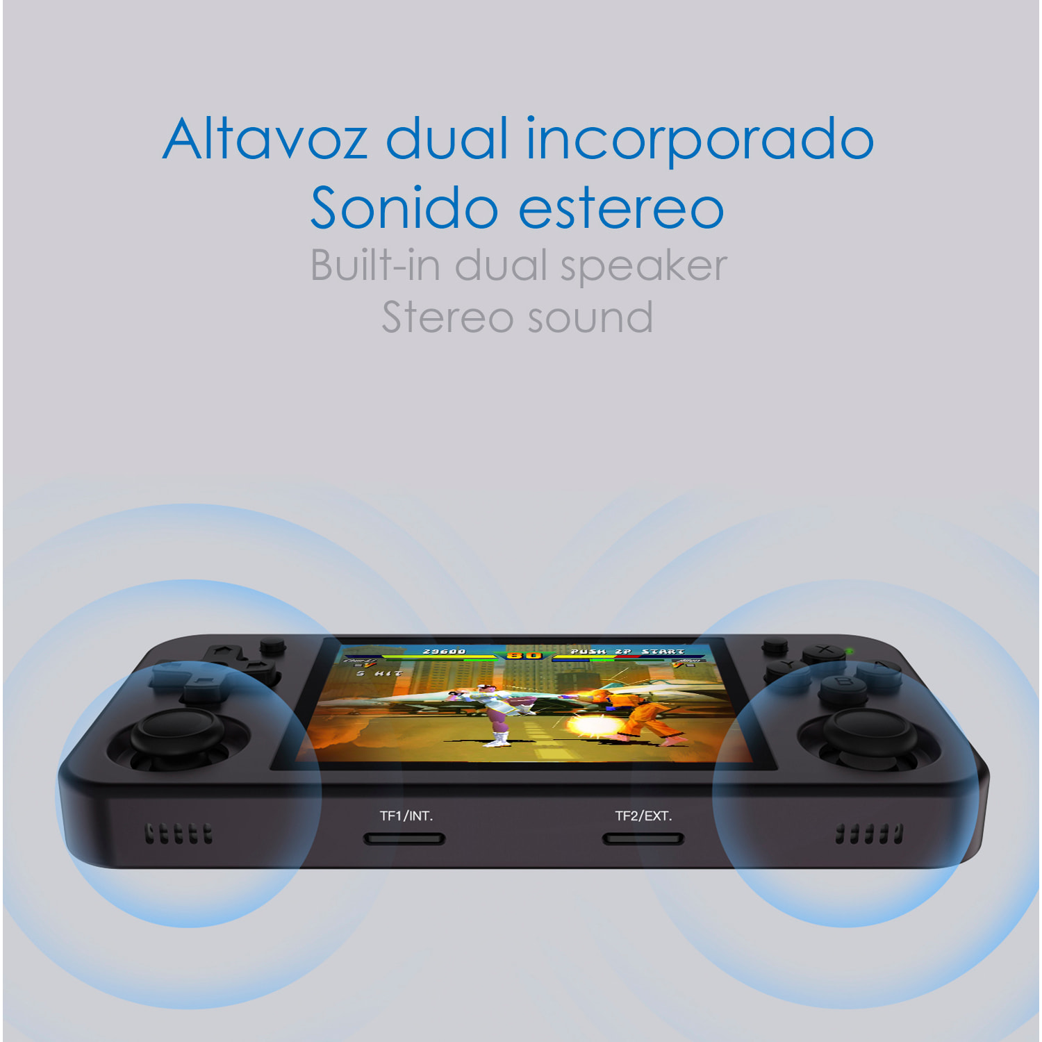 Console emulatore multipiattaforma RG353M. IPS da 3,5"; Quad Core da 1,8 GHz, 16 GB+256 GB. Android 11 + Linux. WiFi. +44.000 giochi.