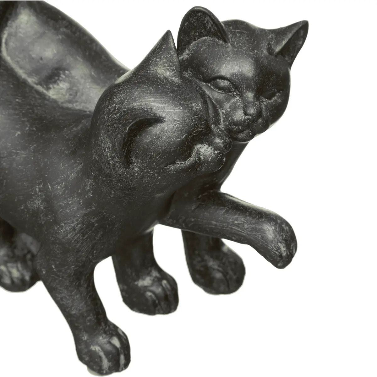 Statue 2 chats Lenny H.15cm résine