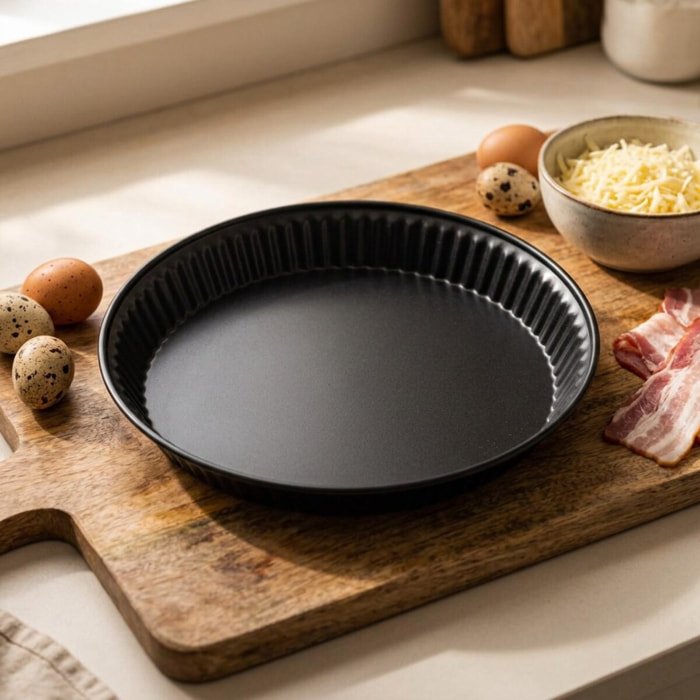 Zenker Moule à quiche lorraine, moule à tarte en acier antiadhésif