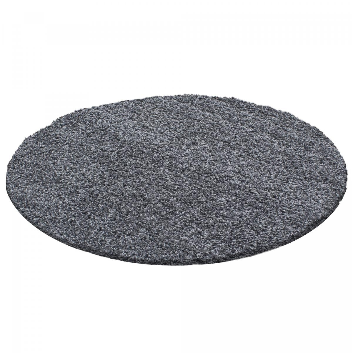 Tapis poils longs shaggy tissé motif uni ROCA