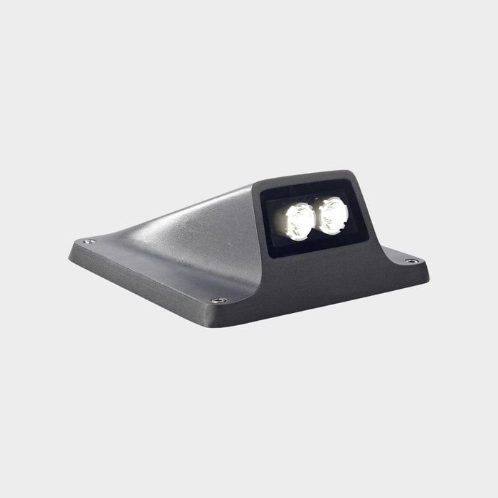 LEDS C4 Baliza IP66-IP67 Rexel 2 LEDS LED 3.4 Blanco cálido - 3000K ON-OFF Gris urbano 187lm