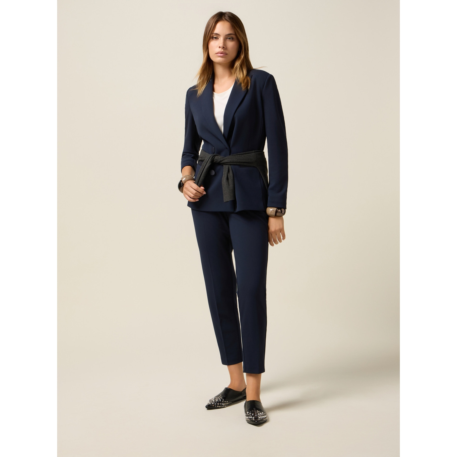 Oltre - Pantalones pitillo - Azul