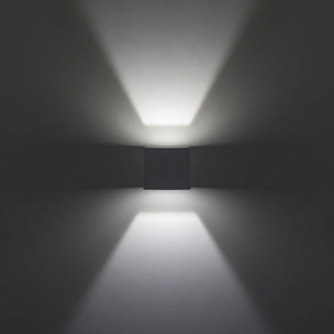 REX (2uds) Aplique Exterior LED con Haz de Luz Modulable IP54 Luz LED Blanco Neutro 4000K 5.2W y 350lm Blanco