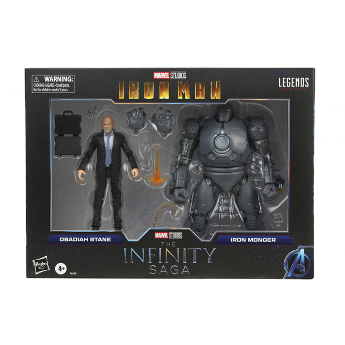 Ml Is Iron Monger & Obadiah Stane Af Action Figura Hasbro