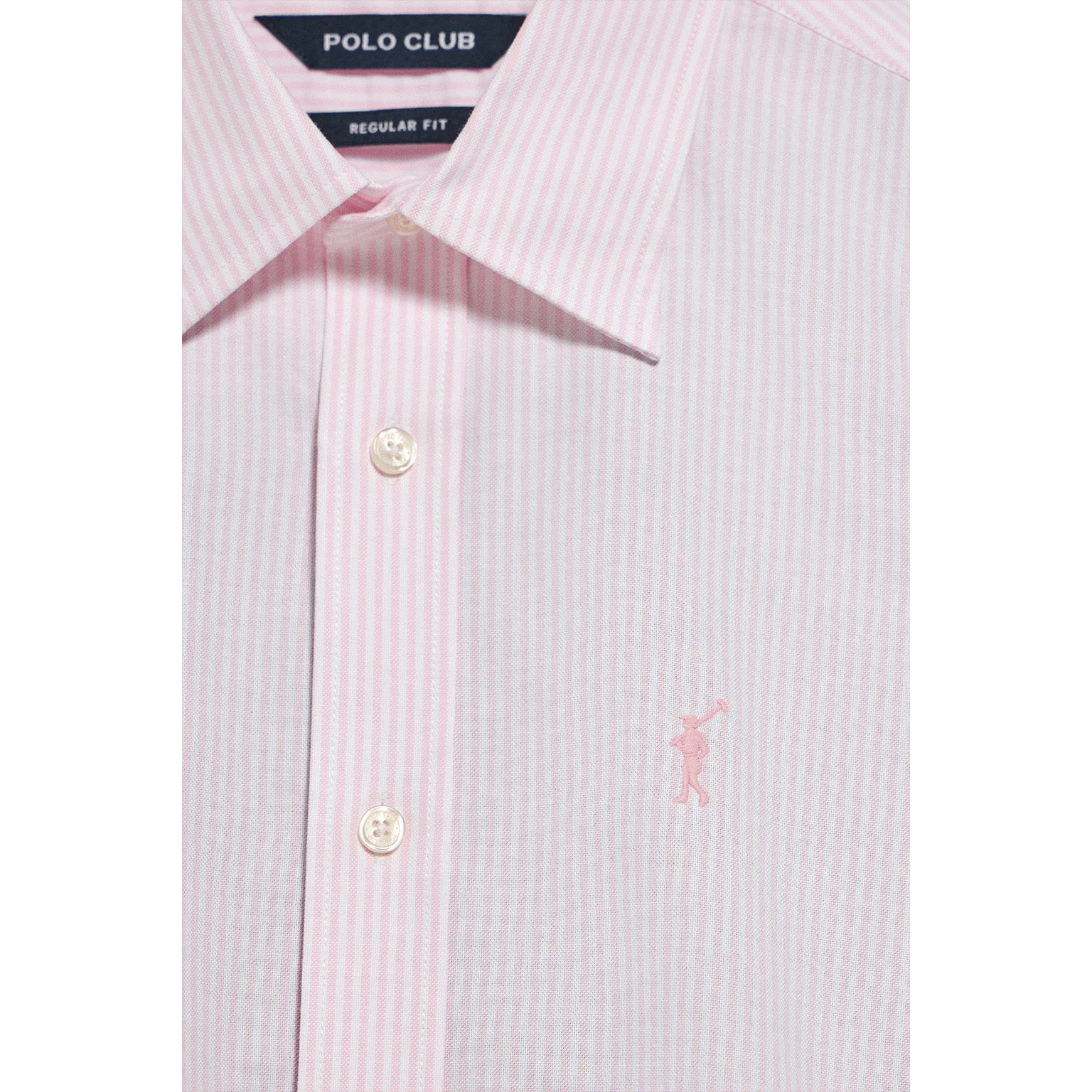 Camisa raya yale rosa con logo bordado Rigby Go