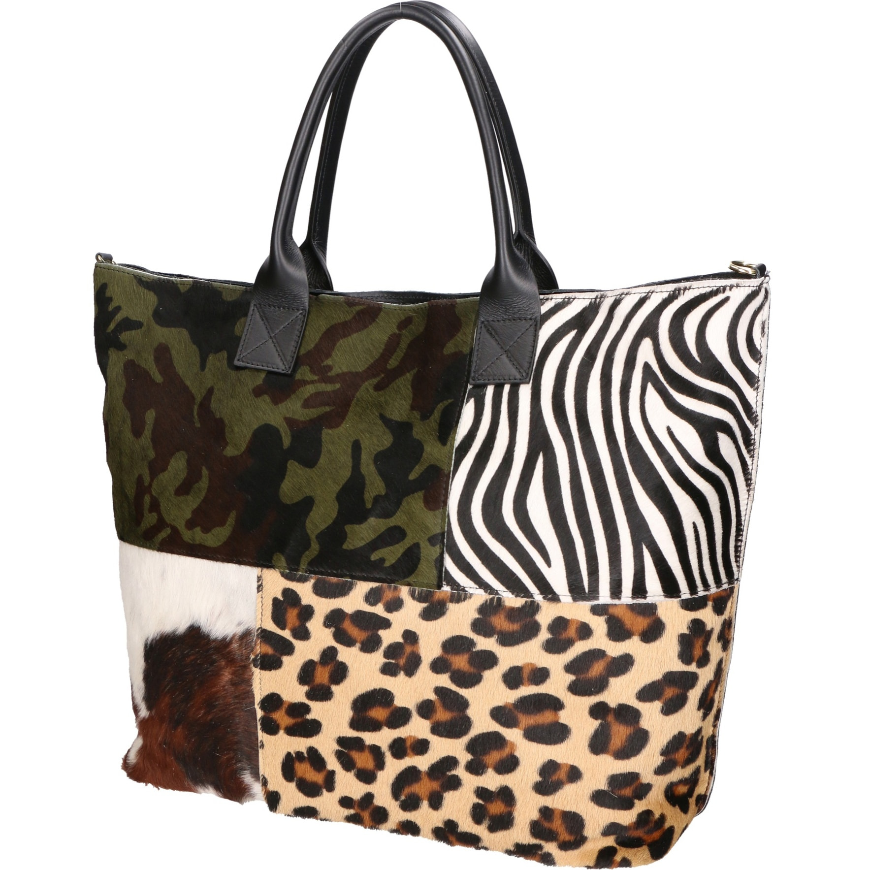 Borsa a mano da donna - Modello Ivony - Vera pelle - 45.0 x 35.0 x 9.0 cm
