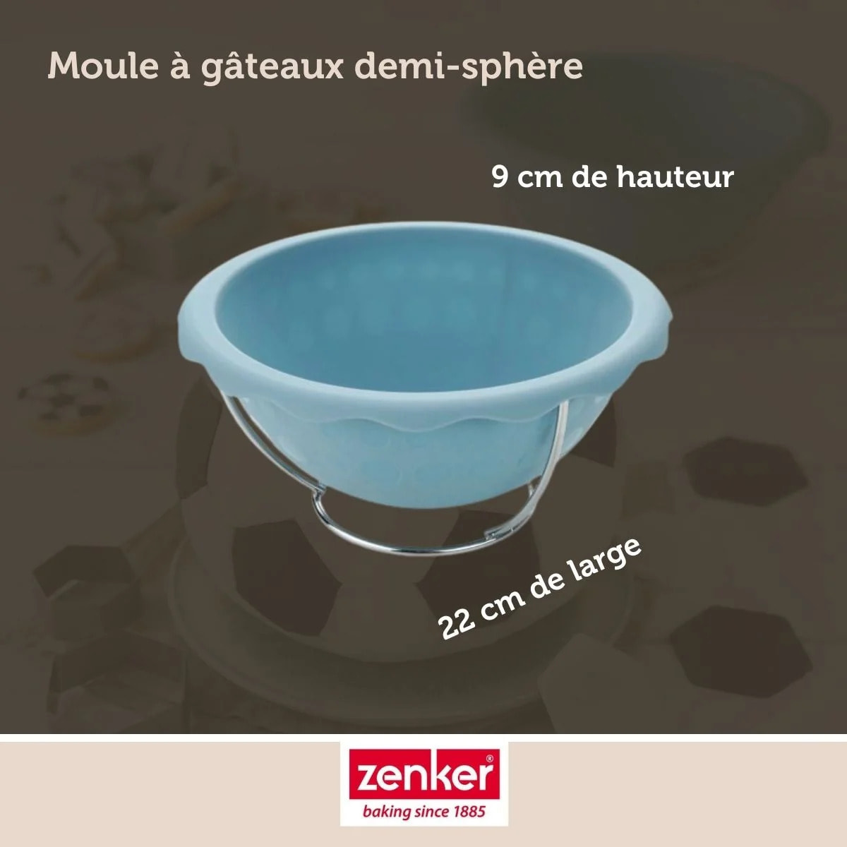 Set de 5 ustensiles de pâtisserie moule bol spatule et verre doseur Zenker Spécial Football