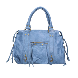 Borsa a spalla da donna - Modello Elara - Vera pelle - 41.0 x 28.0 x 13.0 cm