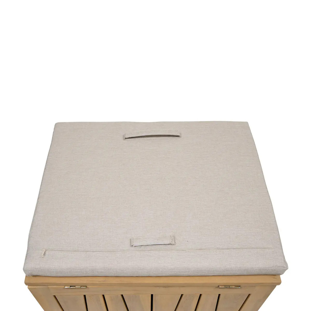 Coffre de rangement 100L avec assise Lodgia beige acacia