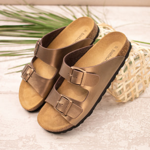SANDALIA BABUNKERS MARRON