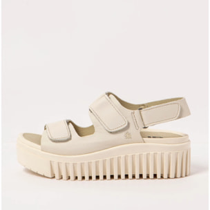 Sandalia de cuña 1577 NAPPA CREAM/BRIGHTON color Cream