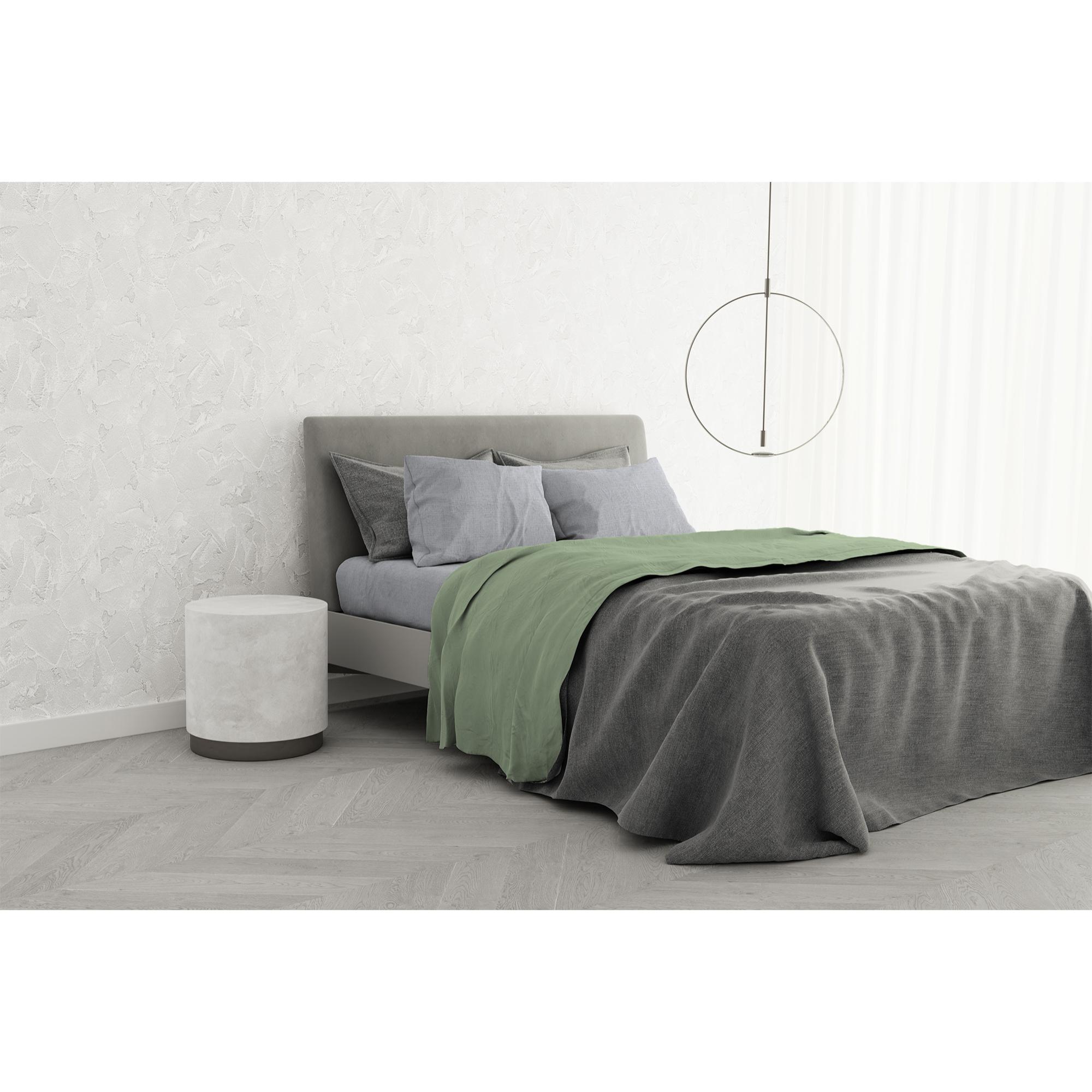 COMPLETO LETTO TRENDY CHIC MADE IN ITALY COTONE- PISTACCHIO MATRIMONIALE