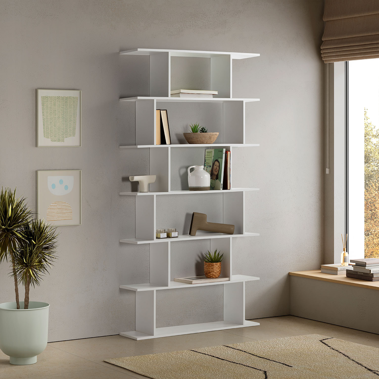 Estantería Osaka 6 huecos color Blanco