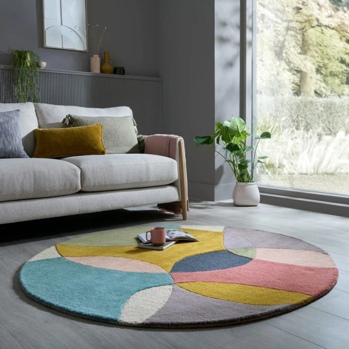 Tapis en laine rond RADIANCE