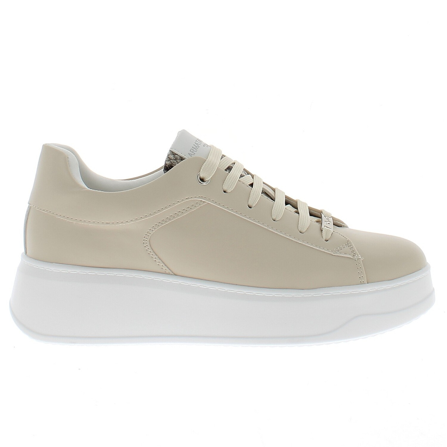 Armata di Mare Scarpe Donna Sneakers Basse con Soletta in Memory Foam AMD S61H36 White Grey Rock Silver