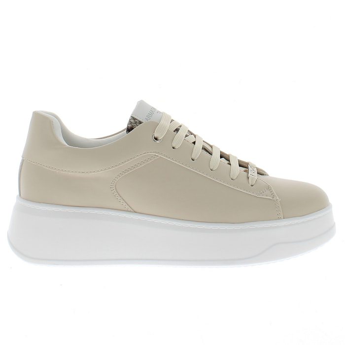 Armata di Mare Scarpe Donna Sneakers Basse con Soletta in Memory Foam AMD S61H36 White Grey Rock Silver