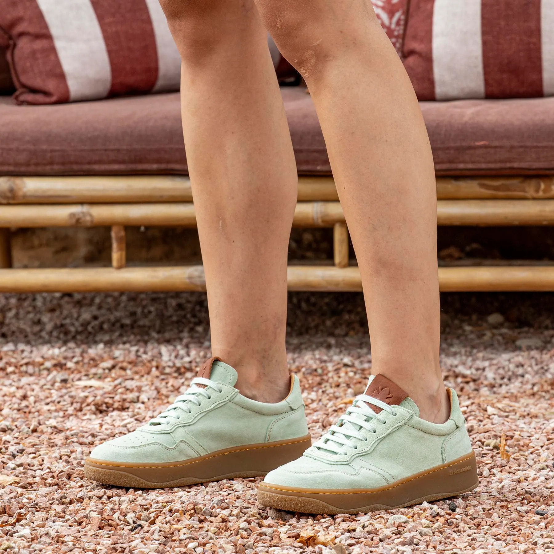 Zapatillas N5844S SILK SUEDE CREAM/ GEO color Cream