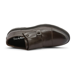 Zapatos Monkstrapa para Hombre - Duca di Morrone Guiliano Leather Brown